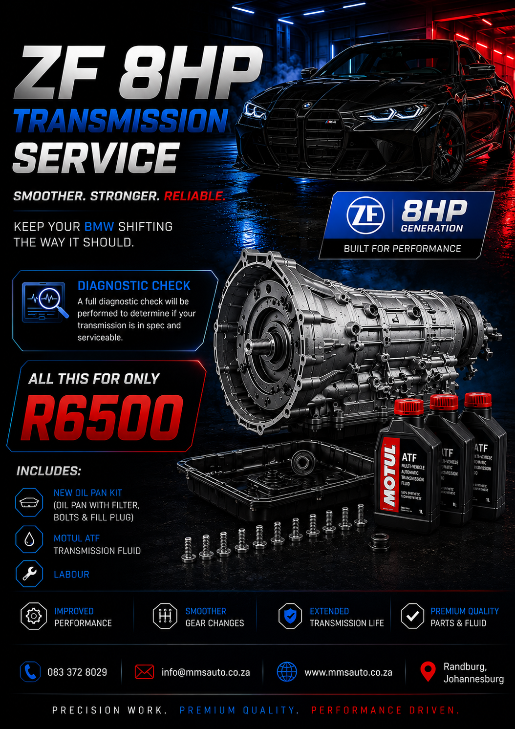 MMS Auto ZF 8HP transmission service pricing